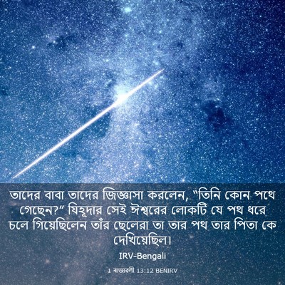 Picture 03 - 1 ৰাজাৱলী 13:12 BENIRV - তাদের বাবা তাদের - Bible Verse Picture