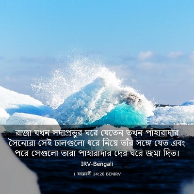 Picture 03 - 1 ৰাজাৱলী 14:28 BENIRV - রাজা যখন - Bible Verse Picture