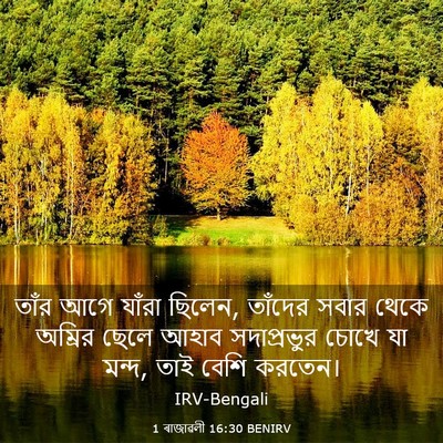 Picture 03 - 1 ৰাজাৱলী 16:30 BENIRV - তাঁর আগে যাঁরা - Bible Verse Picture