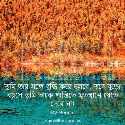 Picture 03 - 1 ৰাজাৱলী 2:6 BENIRV - তুমি তার সঙ্গে - Bible Verse Picture