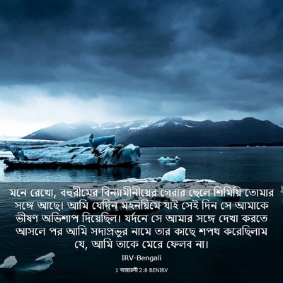 Picture 03 - 1 ৰাজাৱলী 2:8 BENIRV - মনে রেখো, বহুরীমের - Bible Verse Picture