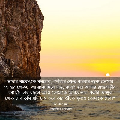Picture 03 - 1 ৰাজাৱলী 21:2 BENIRV - আহাব নাবোৎকে - Bible Verse Picture
