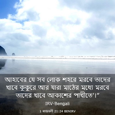 Picture 03 - 1 ৰাজাৱলী 21:24 BENIRV - আহাবের যে সব লোক - Bible Verse Picture