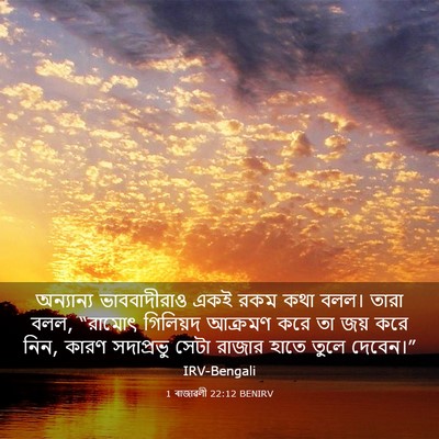 Picture 03 - 1 ৰাজাৱলী 22:12 BENIRV - অন্যান্য - Bible Verse Picture