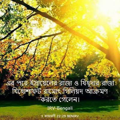 Picture 03 - 1 ৰাজাৱলী 22:29 BENIRV - এর পরে - Bible Verse Picture