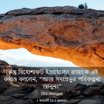 Picture 03 - 1 ৰাজাৱলী 22:5 BENIRV - কিন্তু যিহোশাফট - Bible Verse Picture