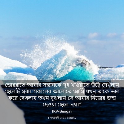 Picture 03 - 1 ৰাজাৱলী 3:21 BENIRV - ভোররাতে আমার - Bible Verse Picture