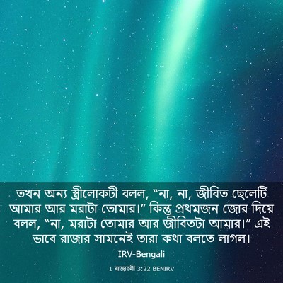 Picture 03 - 1 ৰাজাৱলী 3:22 BENIRV - তখন অন্য - Bible Verse Picture