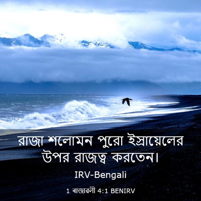 Picture 03 - 1 ৰাজাৱলী 4:1 BENIRV - রাজা শলোমন পুরো - Bible Verse Picture