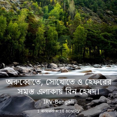 Picture 03 - 1 ৰাজাৱলী 4:10 BENIRV - অরুব্বোতে, সোখোতে - Bible Verse Picture