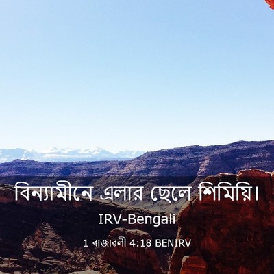 Picture 03 - 1 ৰাজাৱলী 4:18 BENIRV - বিন্যামীনে এলার - Bible Verse Picture