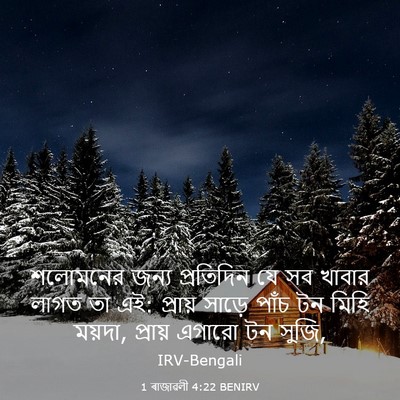 Picture 03 - 1 ৰাজাৱলী 4:22 BENIRV - শলোমনের জন্য - Bible Verse Picture