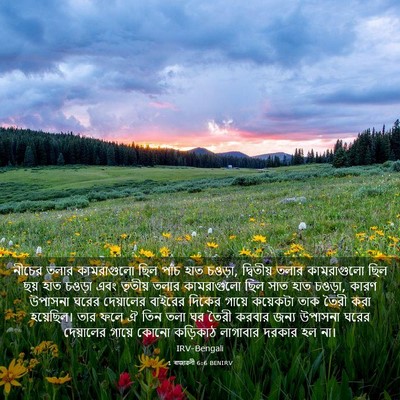 Picture 03 - 1 ৰাজাৱলী 6:6 BENIRV - নীচের তলার - Bible Verse Picture