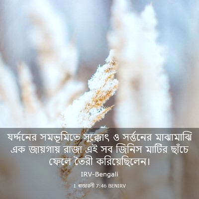 Picture 03 - 1 ৰাজাৱলী 7:46 BENIRV - যর্দ্দনের - Bible Verse Picture