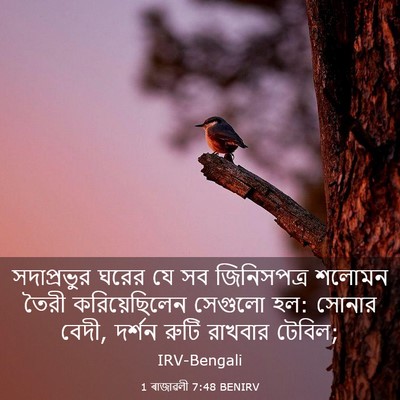 Picture 03 - 1 ৰাজাৱলী 7:48 BENIRV - সদাপ্রভুর ঘরের যে - Bible Verse Picture