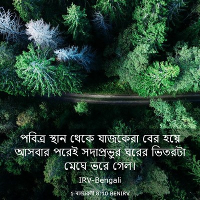 Picture 03 - 1 ৰাজাৱলী 8:10 BENIRV - পবিত্র স্থান থেকে - Bible Verse Picture
