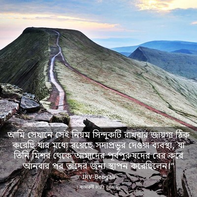 Picture 03 - 1 ৰাজাৱলী 8:21 BENIRV - আমি সেখানে সেই - Bible Verse Picture