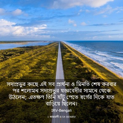 Picture 03 - 1 ৰাজাৱলী 8:54 BENIRV - সদাপ্রভুর কাছে এই - Bible Verse Picture