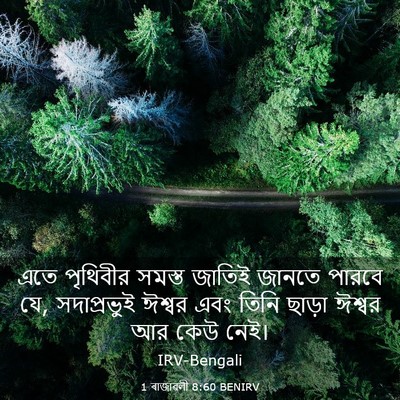 Picture 03 - 1 ৰাজাৱলী 8:60 BENIRV - এতে পৃথিবীর সমস্ত - Bible Verse Picture