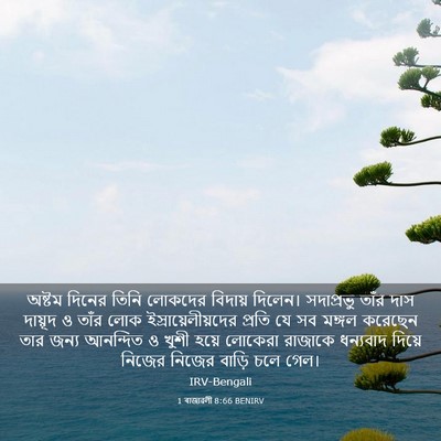 Picture 03 - 1 ৰাজাৱলী 8:66 BENIRV - অষ্টম দিনের তিনি - Bible Verse Picture
