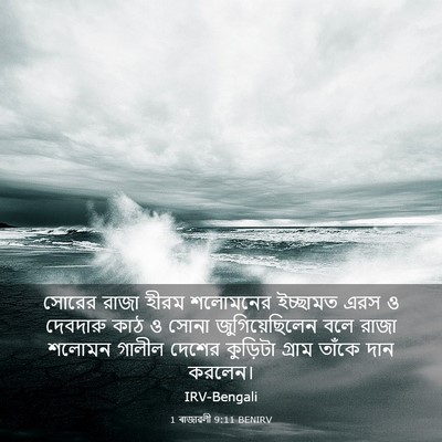 Picture 03 - 1 ৰাজাৱলী 9:11 BENIRV - সোরের রাজা হীরম - Bible Verse Picture