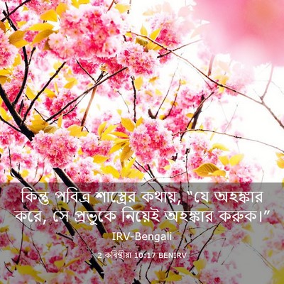 Picture 03 - 2 কৰিন্থীয়া 10:17 BENIRV - কিন্তু পবিত্র - Bible Verse Picture