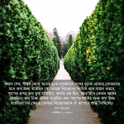 Picture 03 - 2 কৰিন্থীয়া 7:11 BENIRV - কারণ দেখ, ঈশ্বর - Bible Verse Picture