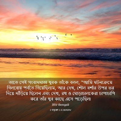 Picture 03 - 2 চমূৱেল 1:6 BENIRV - তাতে সেই - Bible Verse Picture