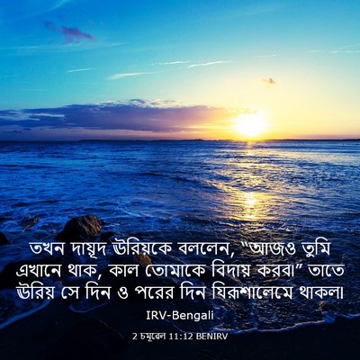 Picture 03 - 2 চমূৱেল 11:12 BENIRV - তখন দায়ূদ - Bible Verse Picture