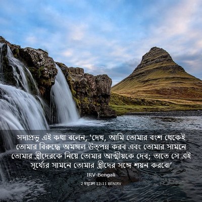 Picture 03 - 2 চমূৱেল 12:11 BENIRV - সদাপ্রভু এই কথা - Bible Verse Picture