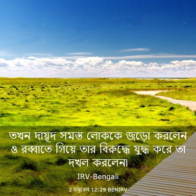 Picture 03 - 2 চমূৱেল 12:29 BENIRV - তখন দায়ূদ সমস্ত - Bible Verse Picture