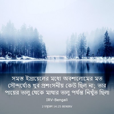 Picture 03 - 2 চমূৱেল 14:25 BENIRV - সমস্ত ইস্রায়েলের - Bible Verse Picture