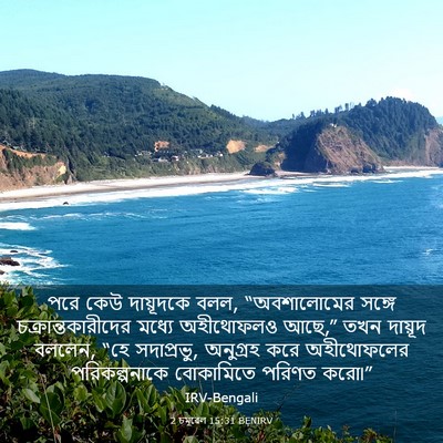 Picture 03 - 2 চমূৱেল 15:31 BENIRV - পরে কেউ দায়ূদকে - Bible Verse Picture