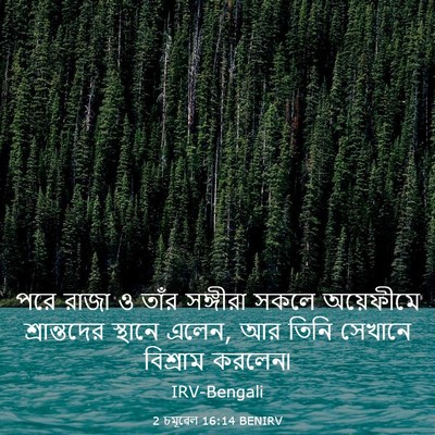 Picture 03 - 2 চমূৱেল 16:14 BENIRV - পরে রাজা ও তাঁর - Bible Verse Picture