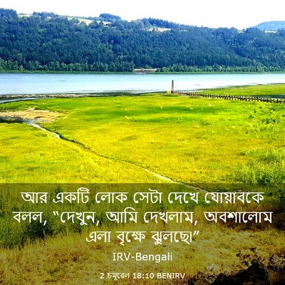 Picture 03 - 2 চমূৱেল 18:10 BENIRV - আর একটি লোক সেটা - Bible Verse Picture