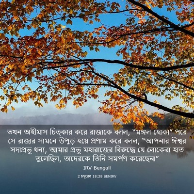Picture 03 - 2 চমূৱেল 18:28 BENIRV - তখন অহীমাস - Bible Verse Picture