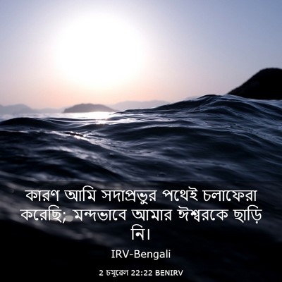 Picture 03 - 2 চমূৱেল 22:22 BENIRV - কারণ আমি - Bible Verse Picture