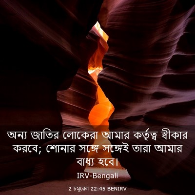 Picture 03 - 2 চমূৱেল 22:45 BENIRV - অন্য জাতির লোকেরা - Bible Verse Picture