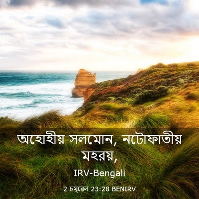 Picture 03 - 2 চমূৱেল 23:28 BENIRV - অহোহীয় সলমোন, - Bible Verse Picture