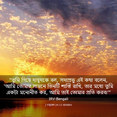Picture 03 - 2 চমূৱেল 24:12 BENIRV - “তুমি গিয়ে - Bible Verse Picture
