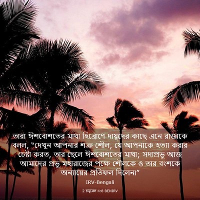 Picture 03 - 2 চমূৱেল 4:8 BENIRV - তারা ঈশবোশতের - Bible Verse Picture