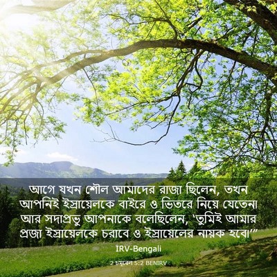 Picture 03 - 2 চমূৱেল 5:2 BENIRV - আগে যখন শৌল আমাদের - Bible Verse Picture