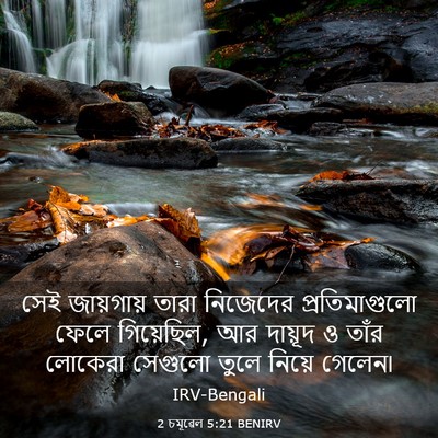 Picture 03 - 2 চমূৱেল 5:21 BENIRV - সেই জায়গায় তারা - Bible Verse Picture
