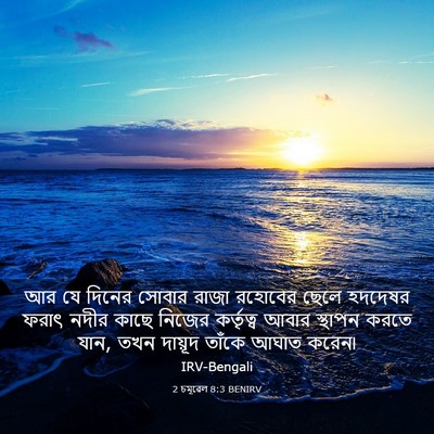 Picture 03 - 2 চমূৱেল 8:3 BENIRV - আর যে দিনের সোবার - Bible Verse Picture