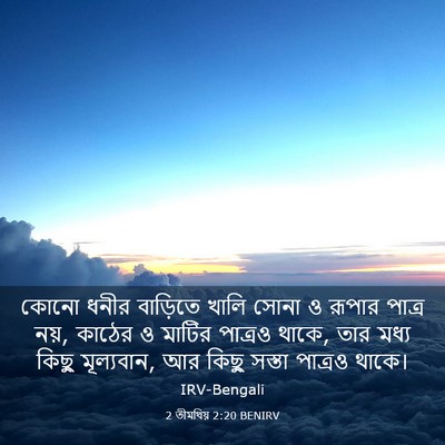 Picture 03 - 2 তীমথিয় 2:20 BENIRV - কোনো ধনীর বাড়িতে - Bible Verse Picture