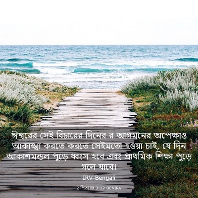 Picture 03 - 2 পিতরের 3:12 BENIRV - ঈশ্বরের সেই - Bible Verse Picture