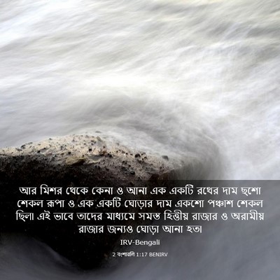 Picture 03 - 2 বংশাৱলি 1:17 BENIRV - আর মিশর থেকে কেনা ও - Bible Verse Picture