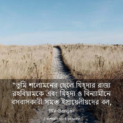 Picture 03 - 2 বংশাৱলি 11:3 BENIRV - “তুমি শলোমনের - Bible Verse Picture