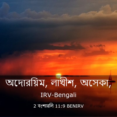 Picture 03 - 2 বংশাৱলি 11:9 BENIRV - অদোরয়িম, লাখীশ, - Bible Verse Picture