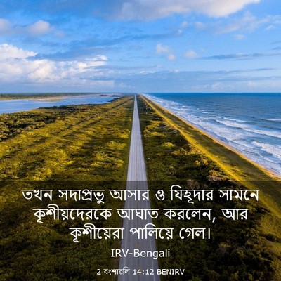 Picture 03 - 2 বংশাৱলি 14:12 BENIRV - তখন সদাপ্রভু আসার - Bible Verse Picture